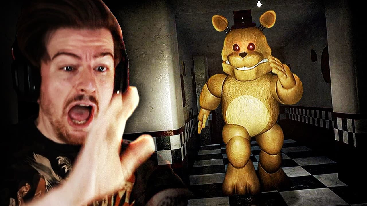 Those Nights at Fredbear's: New Destiny gameplay video walkthrough. Watch free-roam horror survival mechanics as players navigate Fredbear's Family Diner, evading Spring Bonnie, Spring Freddy, Plushtrap, and Fredbear using flashlight, movement, and timing strategies across multiple explorable rooms in this Unreal Engine 4 FNAF fangame